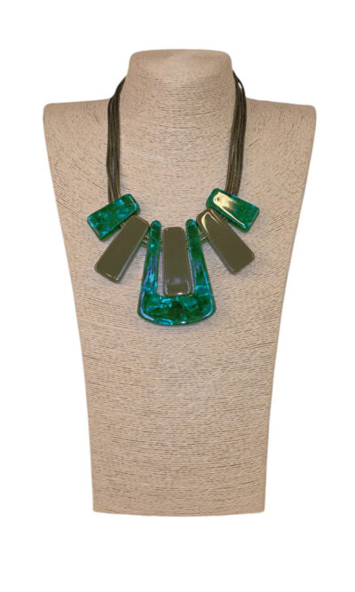 Ogrlica 32 - emerald