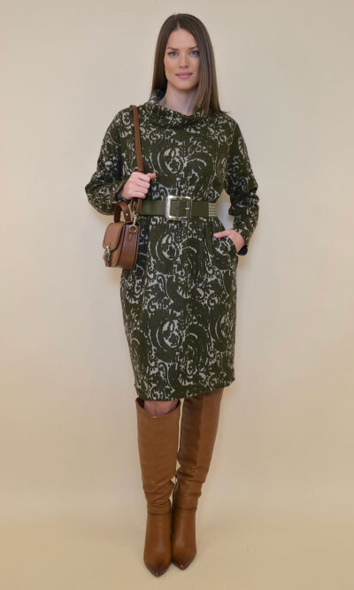 Haljina 64 Kanab - jersey Baroque - military