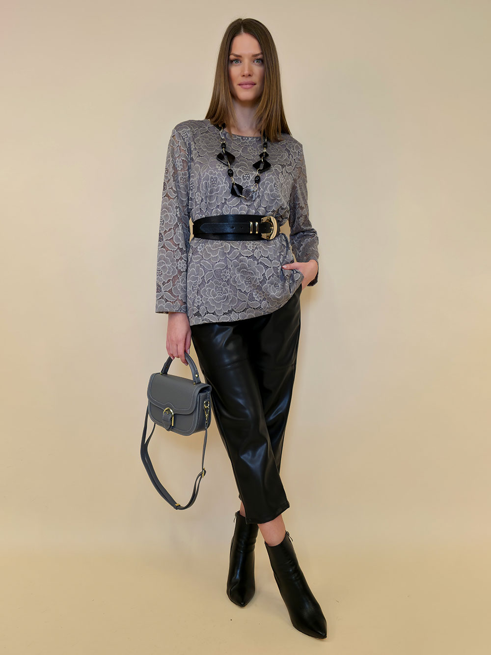 Tunika 36 Lasalle - lace UN - fango