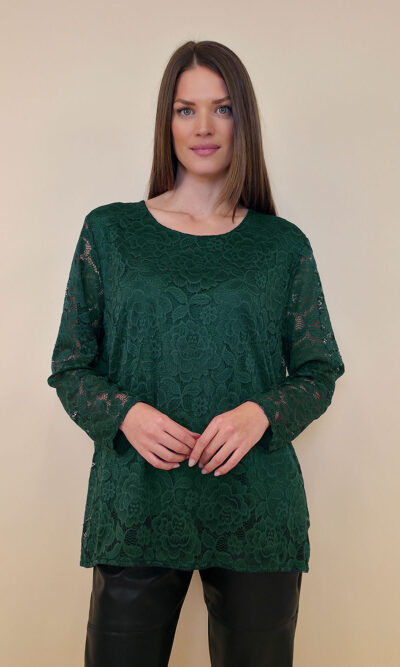 Tunika 36 Lasalle - lace UN - bottle green
