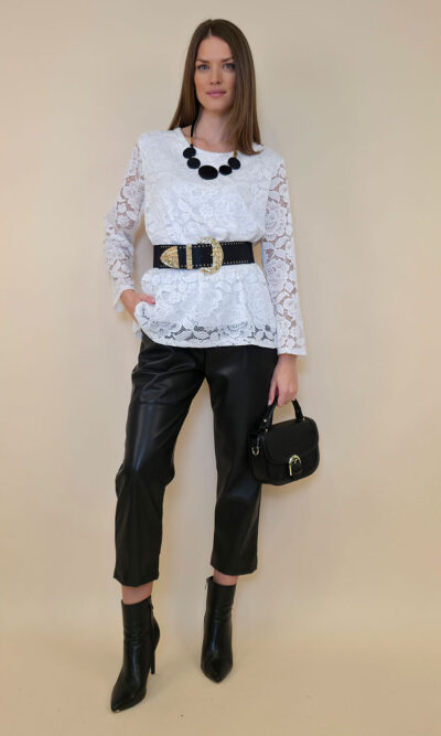 Tunika 36 Lasalle - lace UN - white