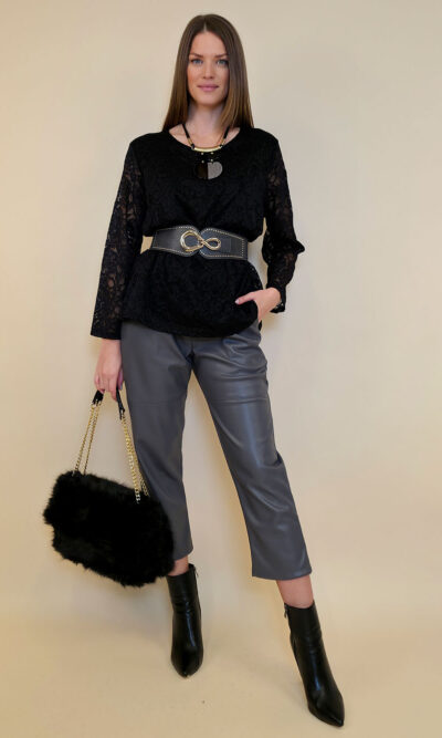 Tunika 36 Lasalle - lace UN - black