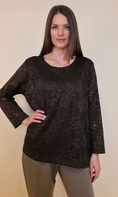 Tunika 36 Lasalle - lace UN - brown