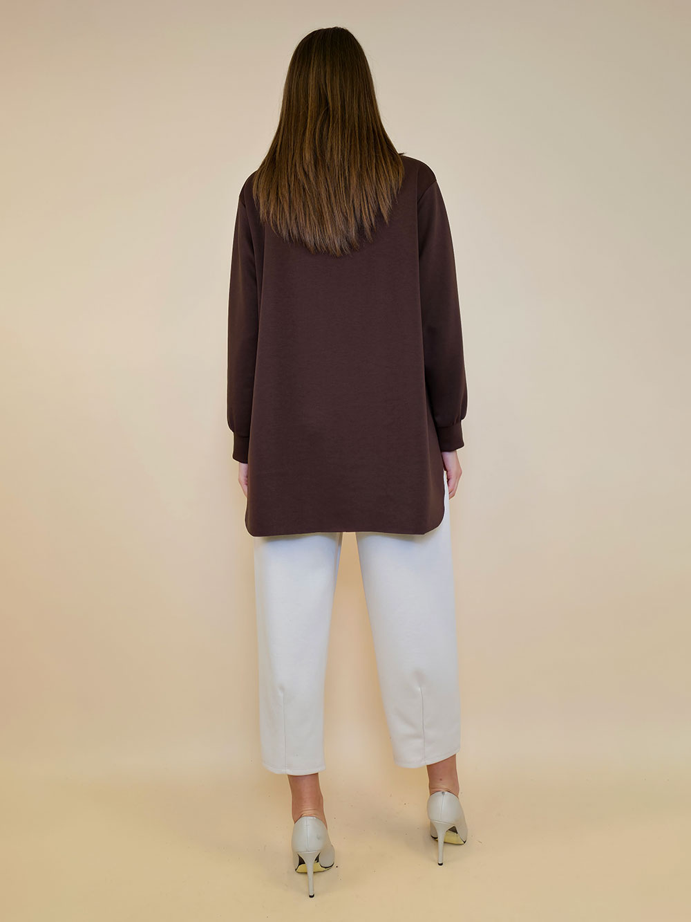 Tunika 48 Reno - jersey UN tunel vezice - brown