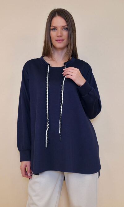 Tunika 48 Reno - jersey UN tunel vezice - navy