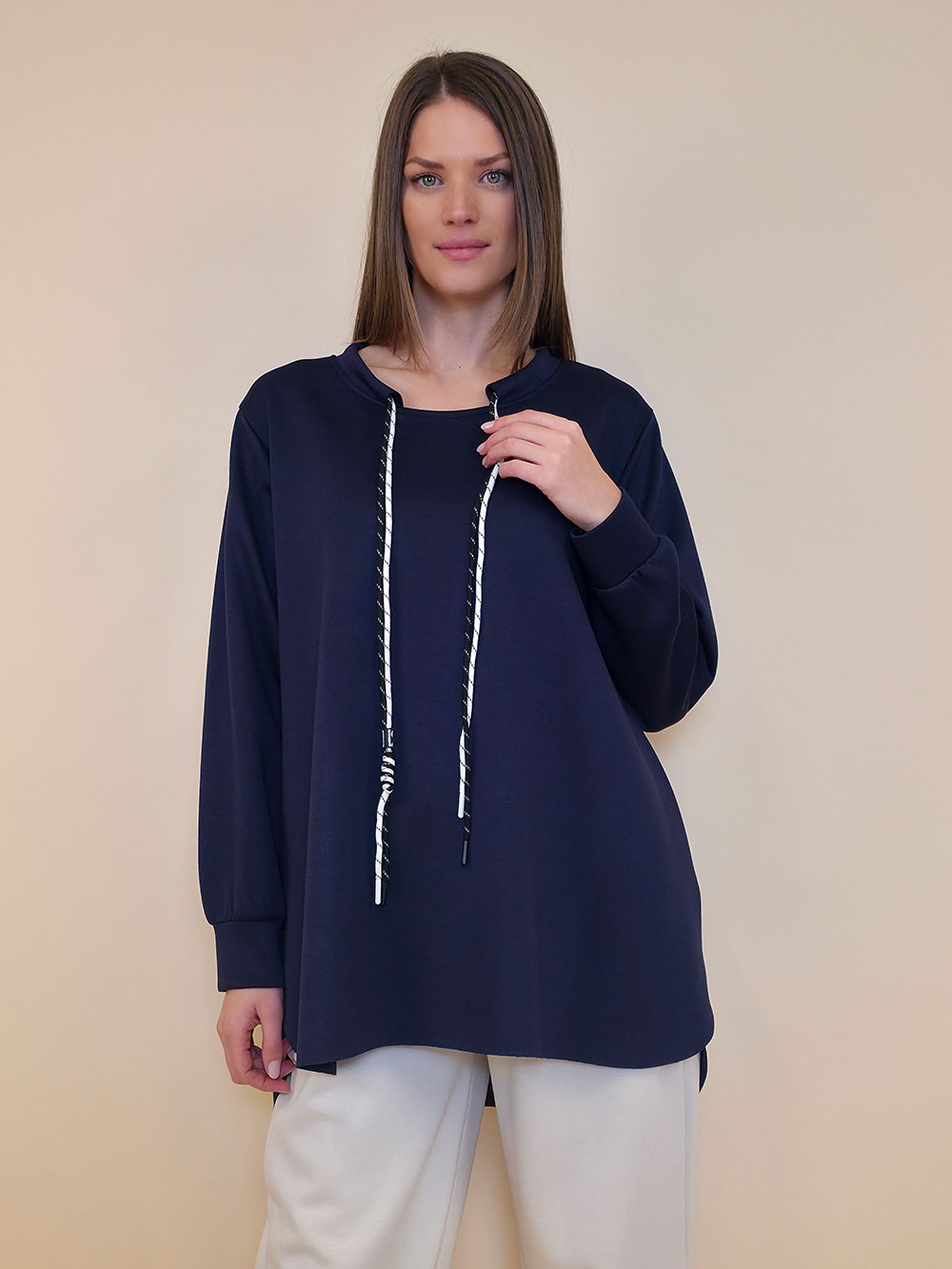 Tunika 48 Reno - jersey UN tunel vezice - navy