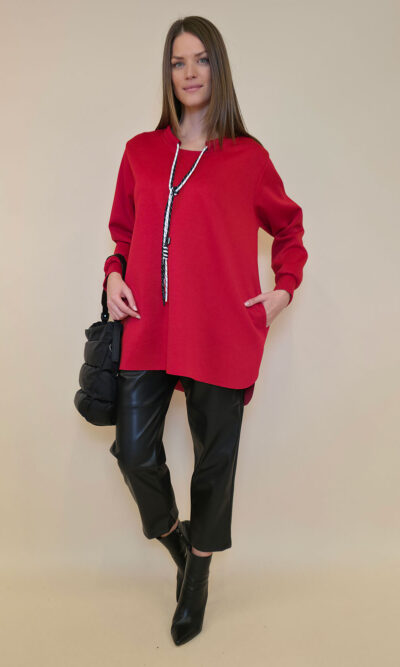 Tunika 48 Reno - jersey UN tunel vezice - red