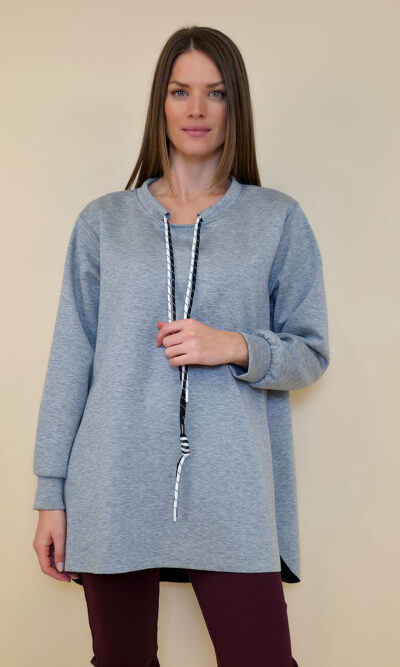 Tunika 48 Reno - jersey UN tunel vezice - grey