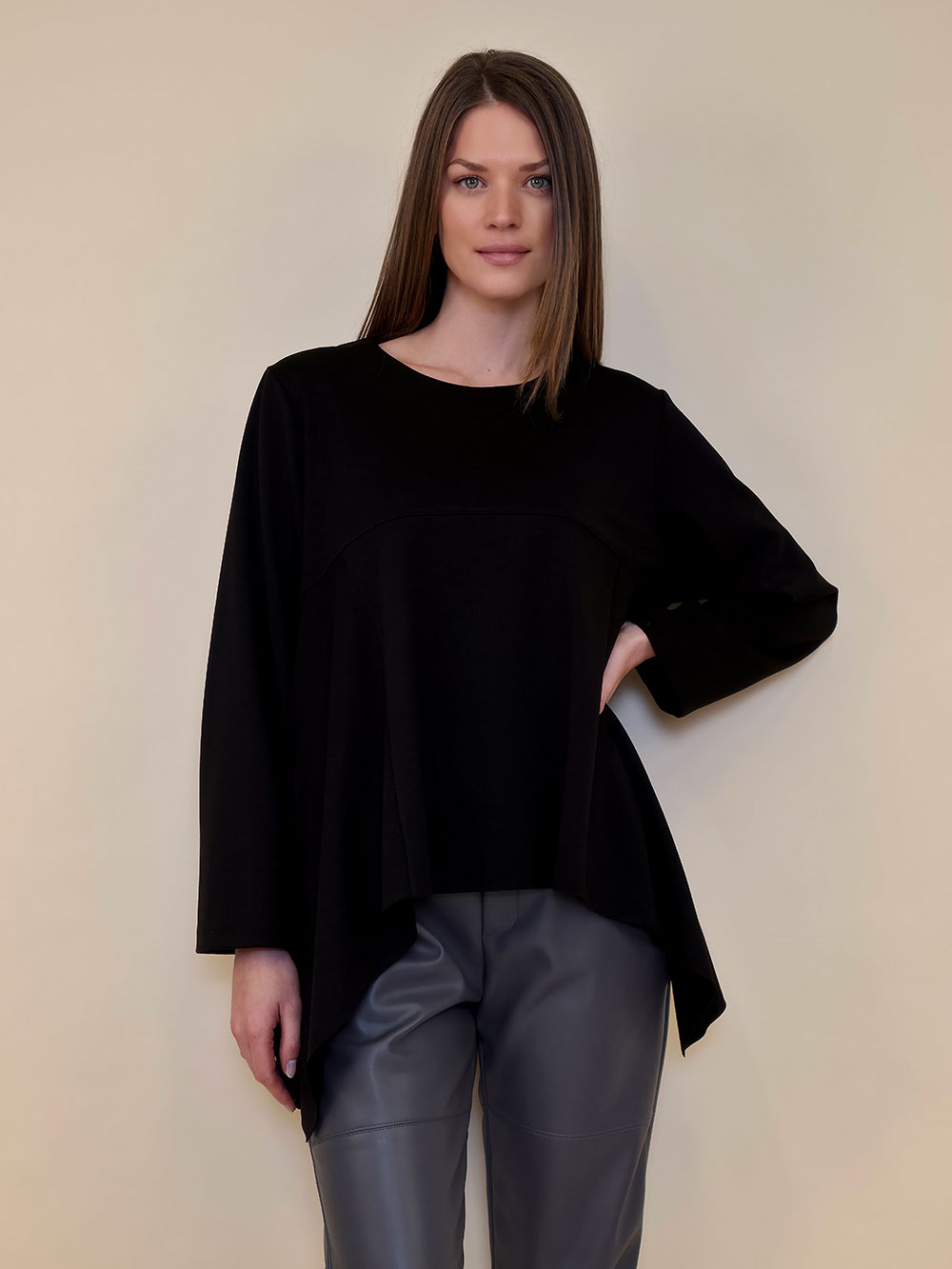 Tunika 52 Hartman - felpato UN - black