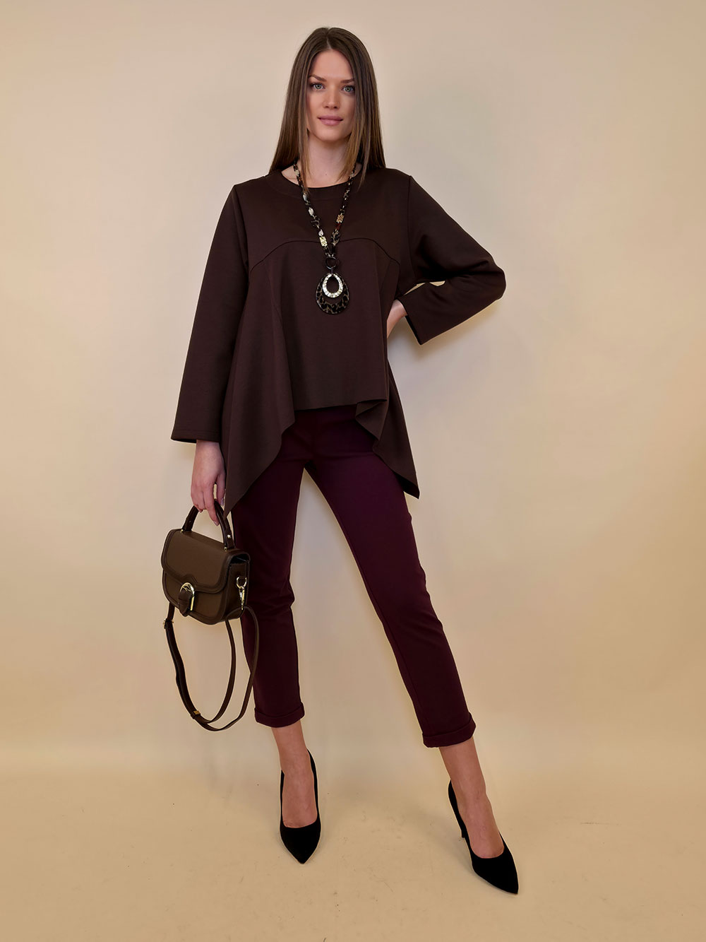 Tunika 52 Hartman - felpato UN - coffee