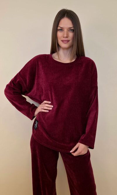 Majica 34 Maywood - burgundy