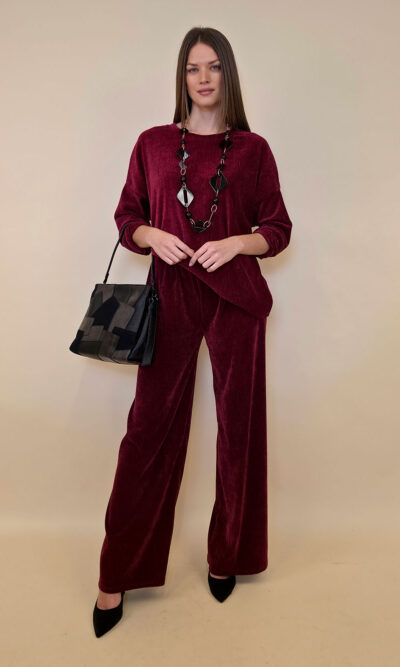 Hlače 44 Herman - burgundy