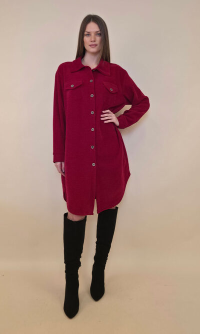 Haljina 60 Black Falls - red