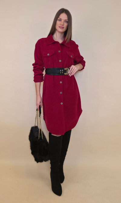 Haljina 60 Black Falls - red