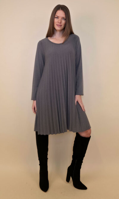 Haljina 40 Salem - jersey plisse UN - fango