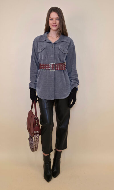 Košulja+remen 80 Almont - ciniglia UN - grey