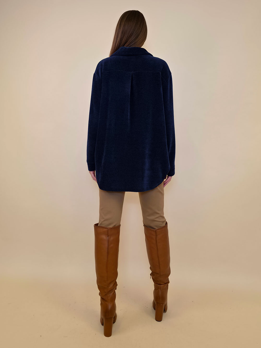 Košulja+remen 80 Almont - ciniglia UN - navy