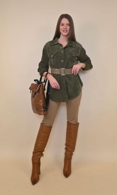 Košulja+remen 80 Almont - ciniglia UN - military