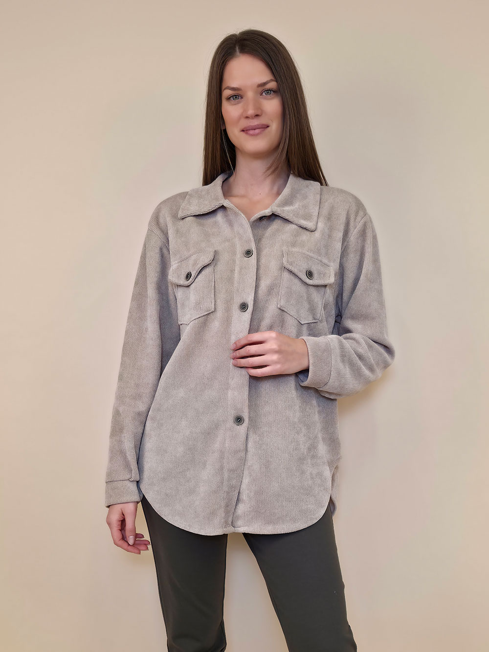 Košulja+remen 80 Almont chenille - beige - Slika 2