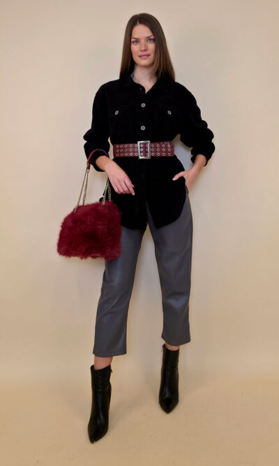 Košulja+remen 80 Almont - ciniglia UN - black