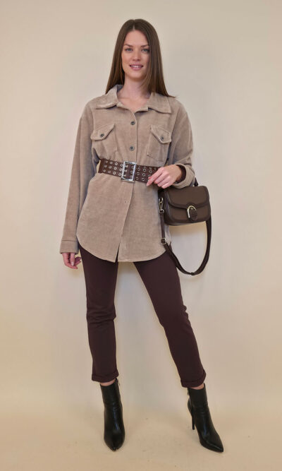 Košulja+remen 80 Almont - ciniglia UN - d.beige