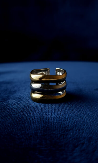 Prsten 17 - gold/silver