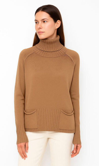 Pulover 55 Armagosa - plt UN dolčevita - camel