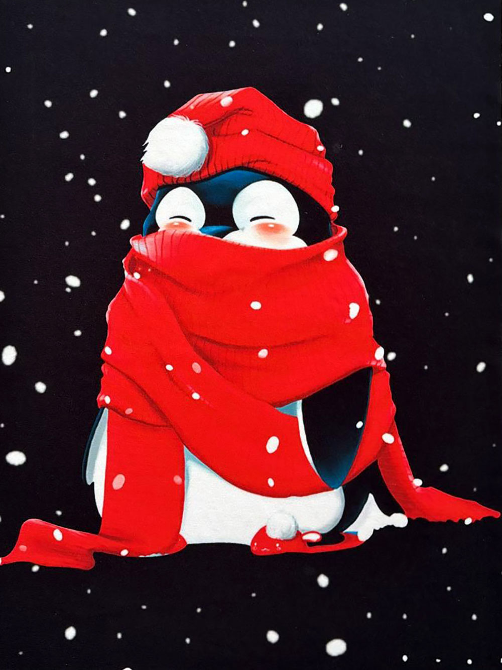 Haljina 46 Tigre deblja winter felpa - red - Slika 2