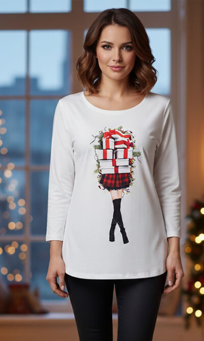 Majica 29 ElSio - 3/4 print Božić Pokloni