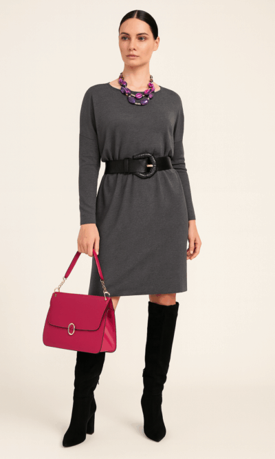 Haljina 48 Pocatello - plt UN - antracit