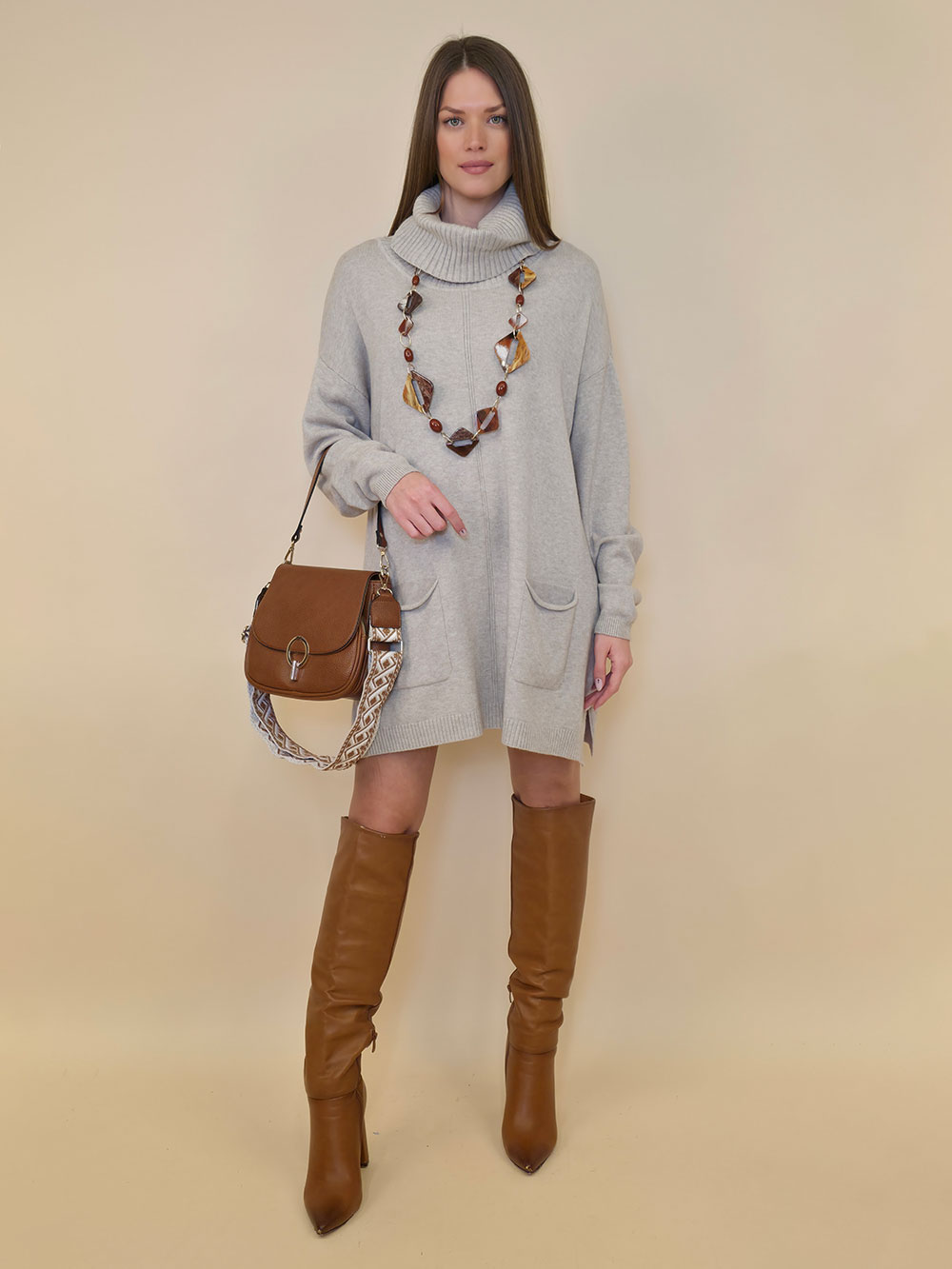 Haljina 64 Colorado - plt dolčevita UN - beige