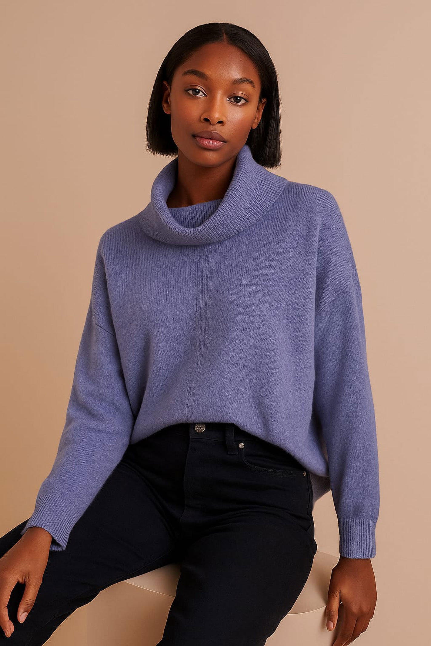 Pulover 68 Grover - plt UN dolčevita - violet