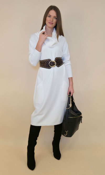 Haljina 64 Idaho - plt Off shoulder UN - white