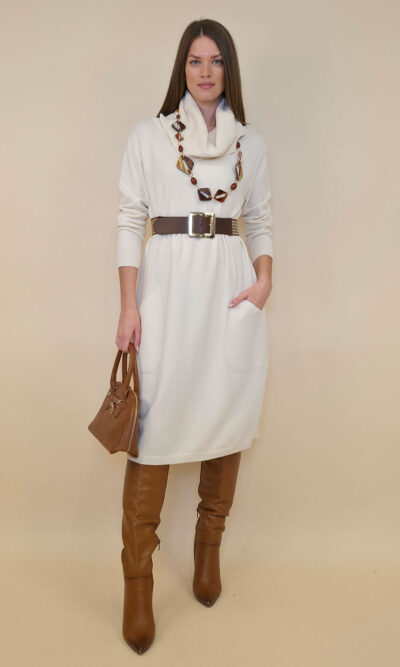 Haljina 64 Idaho - plt Off shoulder UN - panna