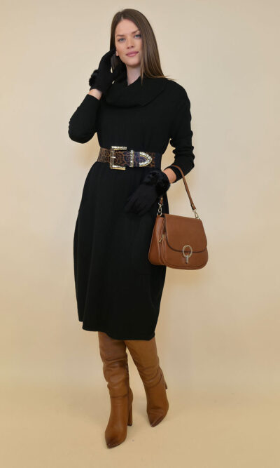 Haljina 64 Idaho - plt Off shoulder UN - black