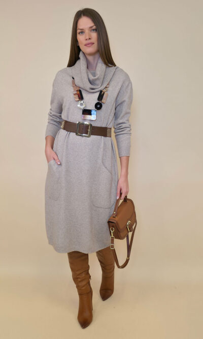 Haljina 64 Idaho - plt Off shoulder UN - fango