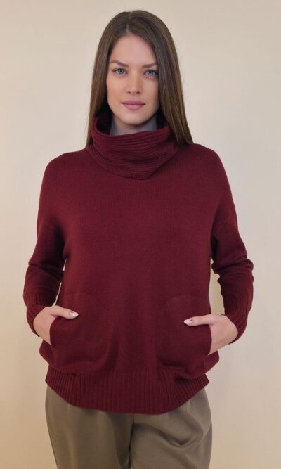 Pulover 64 Nampa - burgundy