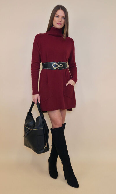 Haljina 64 Utah - plt UN - burgundy