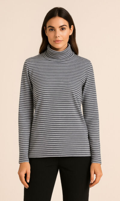 Dolčevita 40 Amery - jersey stripe - grey