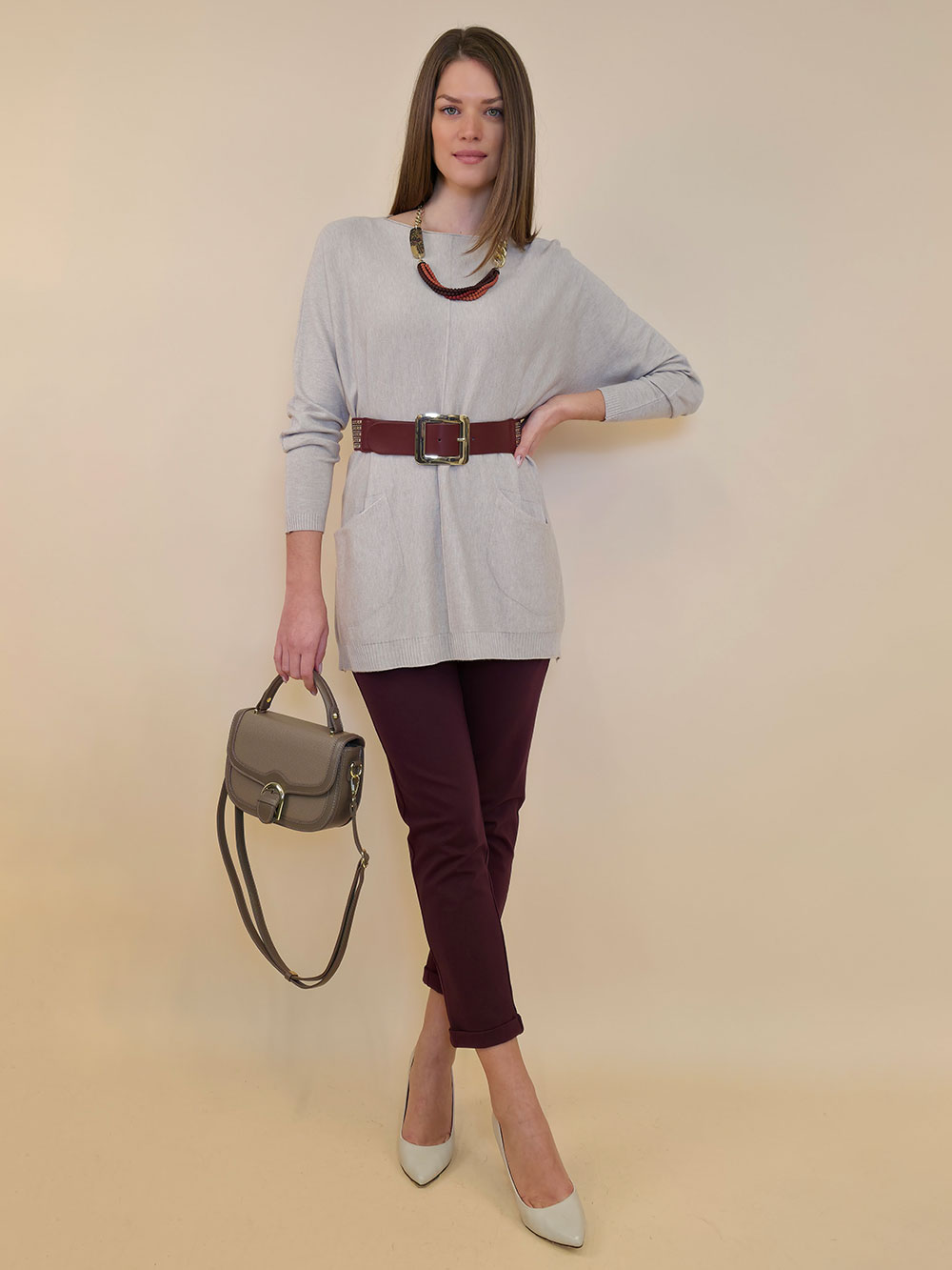 Pulover 58 Bowill - plt UN - beige