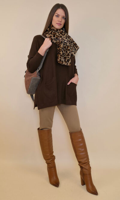 Pulover 58 Bowill - plt UN - brown