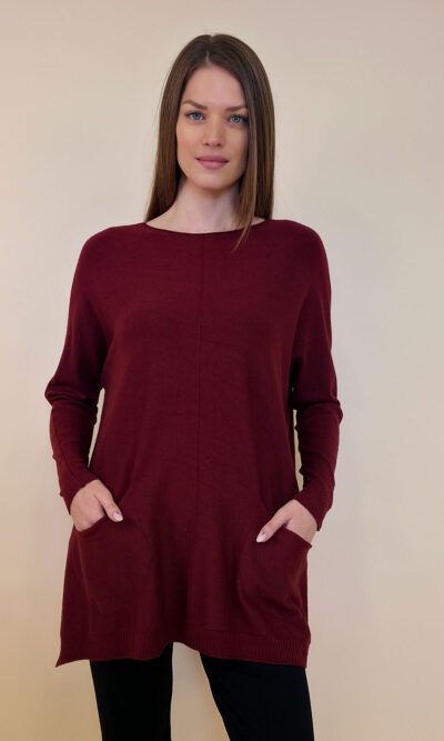 Pulover 58 Bowill - plt UN - burgundy