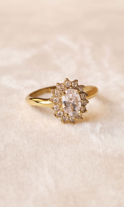 Prsten 13 - L.s.steel Cluster Gold - silver