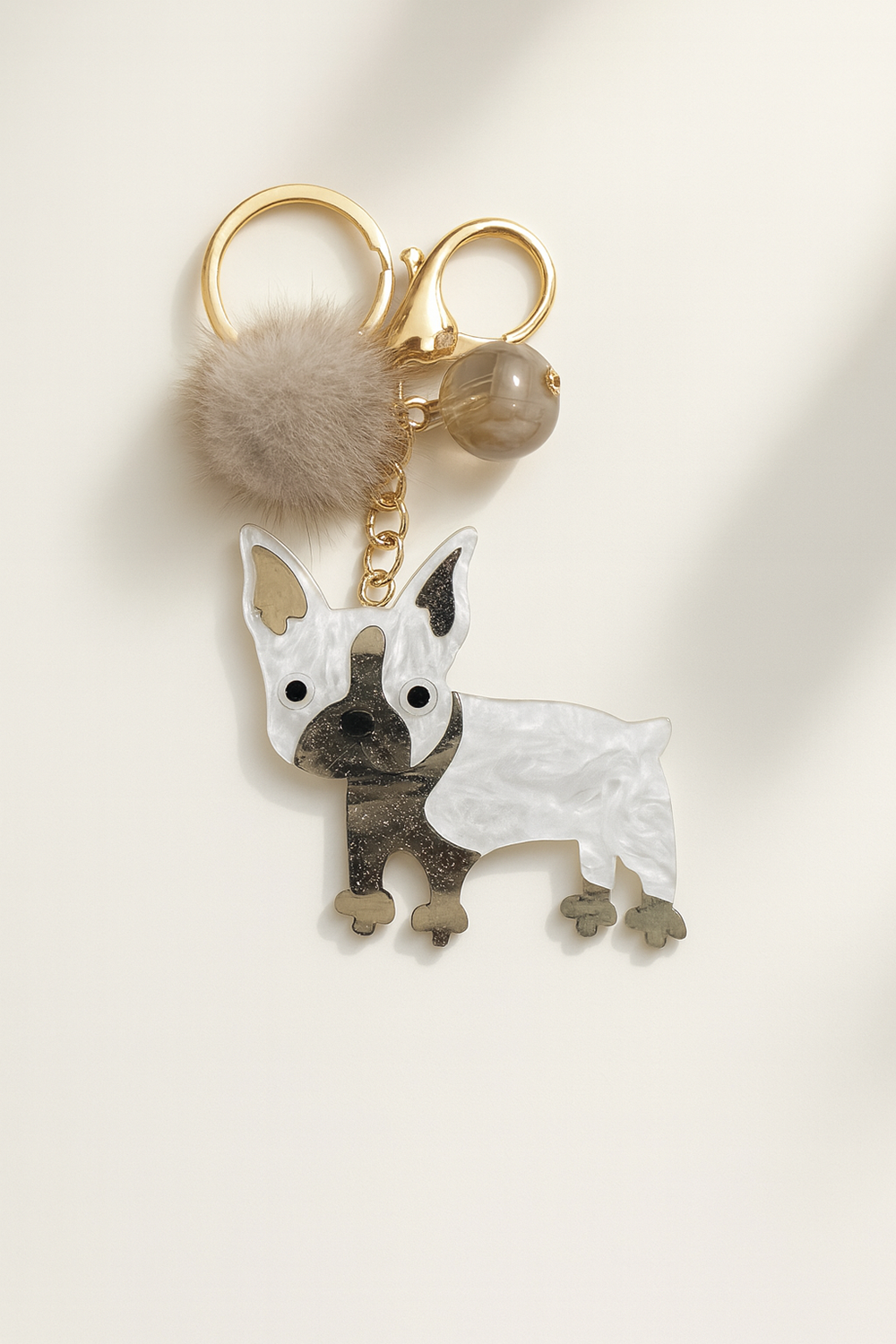 Privjesak 28 - L Boston Terrier - white