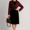 Haljina 62 Durango - jersey bicolor - burgundy/black