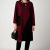 Haljina 62 Pagosa - jersey bicolor - burgundy/black