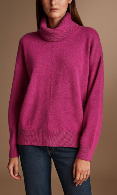 Pulover 68 Grover - plt UN dolčevita - pink