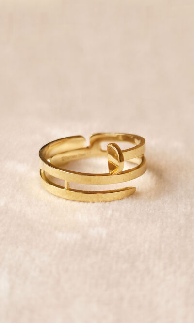 Prsten 13 - L.s.steel Linea - gold