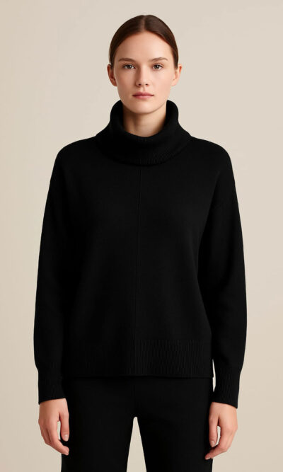 Pulover 52 Merino - plt UN - black