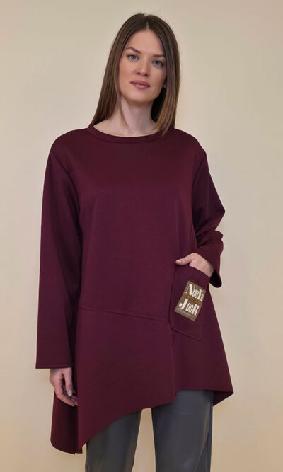 Tunika 50 Wiggins - burgundy